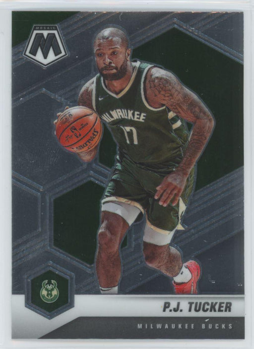 2020 Panini Mosaic Basketball # 19 P.J. Tucker Milwaukee Bucks - Collectible Craze America