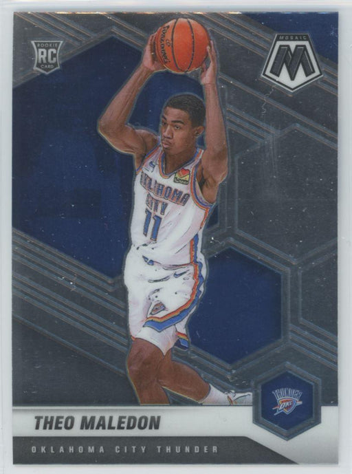 2020 Panini Mosaic Basketball # 218 Theo Maledon RC Oklahoma City Thunder - Collectible Craze America