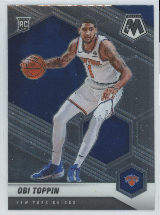 2020 Panini Mosaic Basketball # 220 Obi Toppin RC New York Knicks - Collectible Craze America