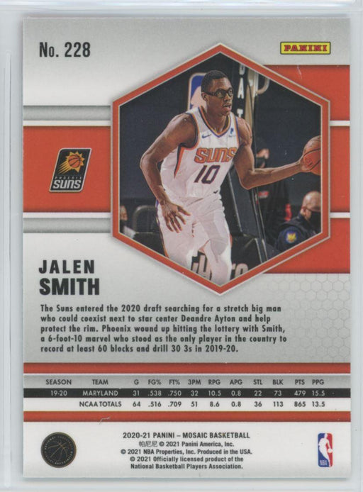 2020 Panini Mosaic Basketball # 228 Jalen Smith RC Phoenix Suns - Collectible Craze America