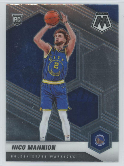 2020 Panini Mosaic Basketball # 229 Nico Mannion RC Golden State Warriors - Collectible Craze America