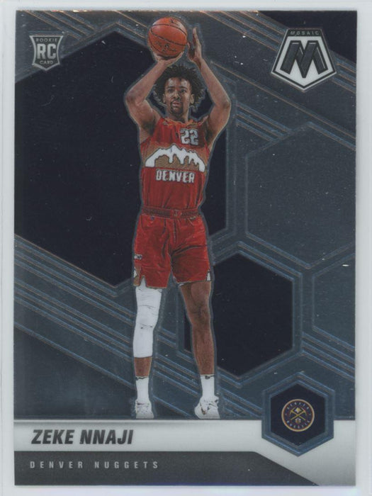 2020 Panini Mosaic Basketball # 231 Zeke Nnaji RC Denver Nuggets - Collectible Craze America