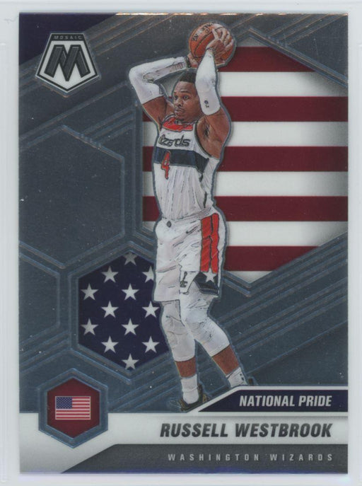 2020 Panini Mosaic Basketball # 253 Russell Westbrook Washington Wizards - Collectible Craze America