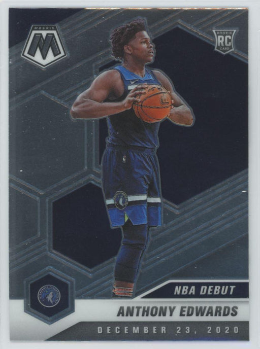 2020 Panini Mosaic Basketball # 261 Anthony Edwards RC Minnesota Timberwolves - Collectible Craze America