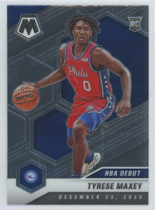 2020 Panini Mosaic Basketball # 263 Tyrese Maxey RC Philadelphia 76ers - Collectible Craze America