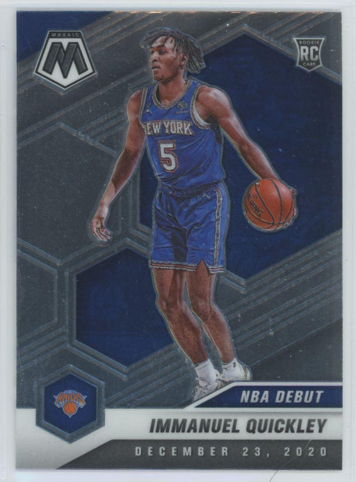 2020 Panini Mosaic Basketball # 277 Immanuel Quickley RC New York Knicks - Collectible Craze America