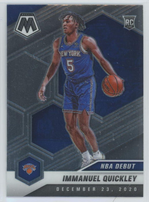 2020 Panini Mosaic Basketball # 277 Immanuel Quickley RC New York Knicks - Collectible Craze America