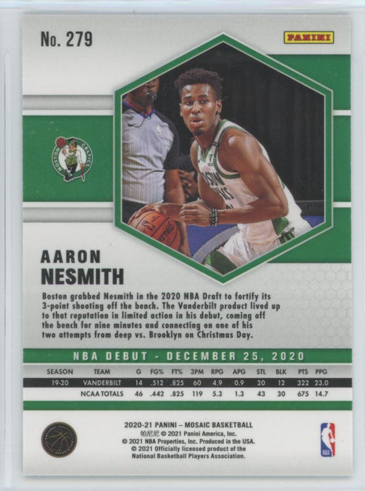 2020 Panini Mosaic Basketball # 279 Aaron Nesmith RC Boston Celtics - Collectible Craze America