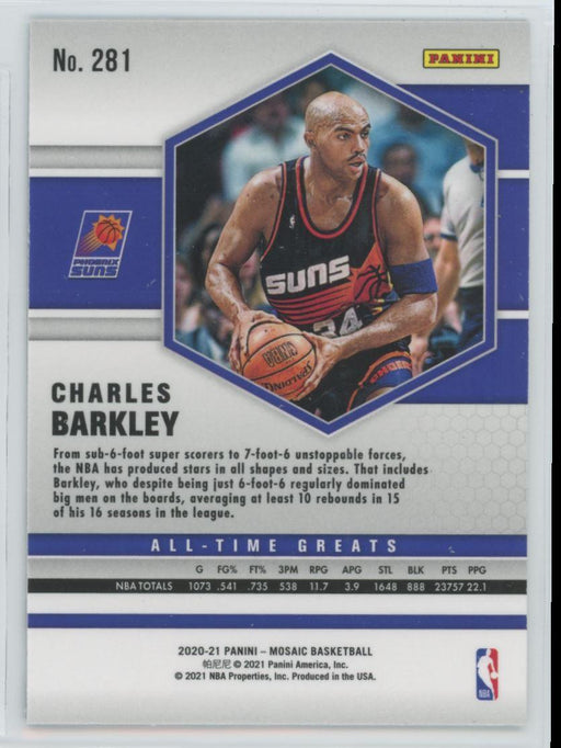 2020 Panini Mosaic Basketball # 281 Charles Barkley Phoenix Suns - Collectible Craze America