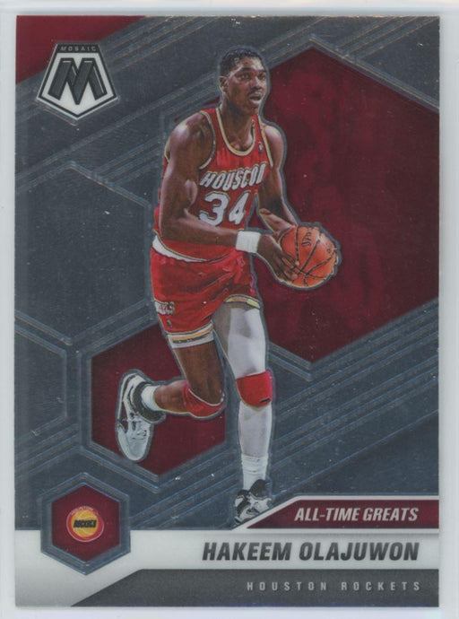 2020 Panini Mosaic Basketball # 284 Hakeem Olajuwon Houston Rockets - Collectible Craze America