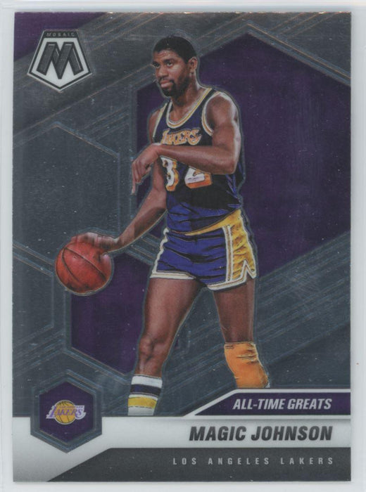 2020 Panini Mosaic Basketball # 288 Magic Johnson Los Angeles Lakers - Collectible Craze America