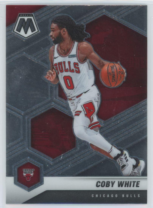 2020 Panini Mosaic Basketball # 34 Coby White Chicago Bulls - Collectible Craze America