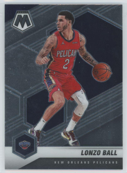 2020 Panini Mosaic Basketball # 37 Lonzo Ball New Orleans Pelicans - Collectible Craze America