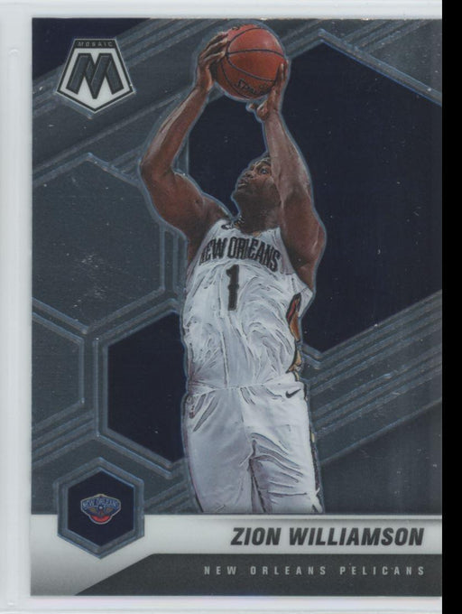 2020 Panini Mosaic Basketball # 49 Zion Williamson New Orleans Pelicans - Collectible Craze America