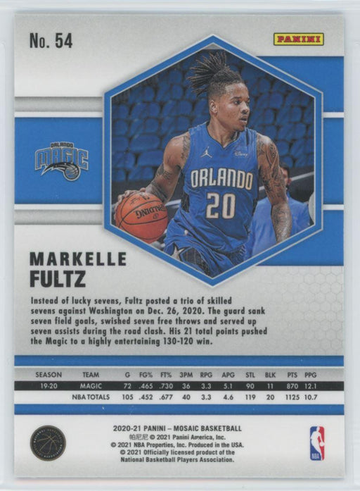 2020 Panini Mosaic Basketball # 54 Markelle Fultz Orlando Magic - Collectible Craze America