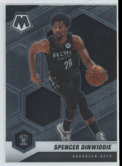 2020 Panini Mosaic Basketball # 6 Spencer Dinwiddie Brooklyn Nets - Collectible Craze America