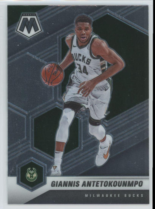 2020 Panini Mosaic Basketball # 80 Giannis Antetokounmpo Milwaukee Bucks - Collectible Craze America