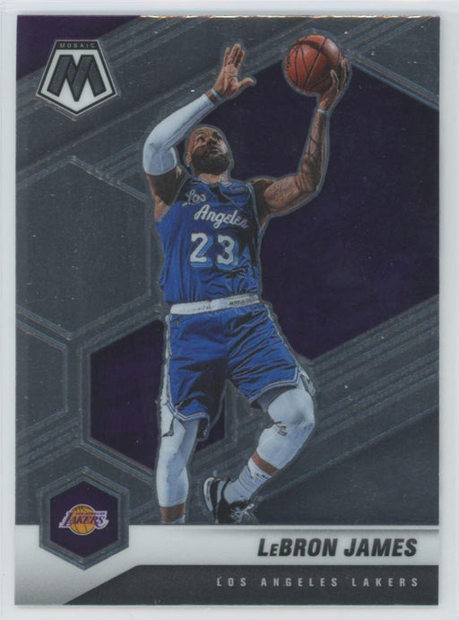 2020 Panini Mosaic Basketball # 81 LeBron James Los Angeles Lakers - Collectible Craze America