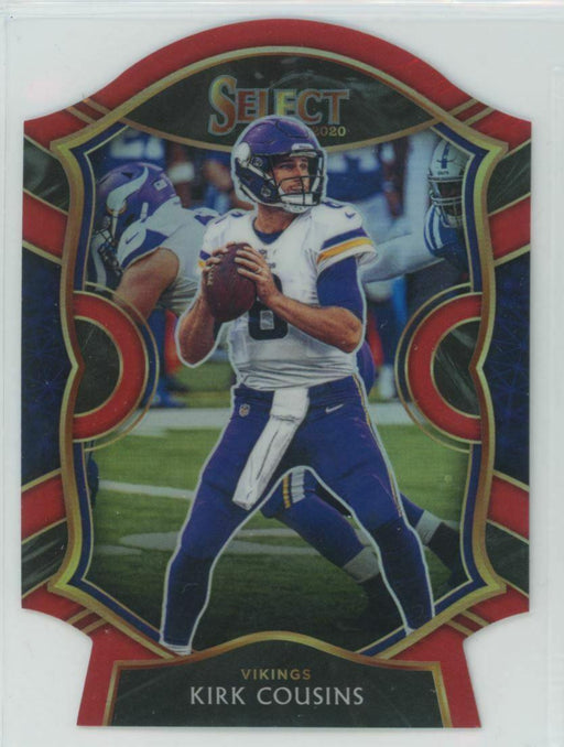 2020 Panini Select #24 Kirk Cousins Minnesota Vikings Red Prizm Die-Cut - Collectible Craze America