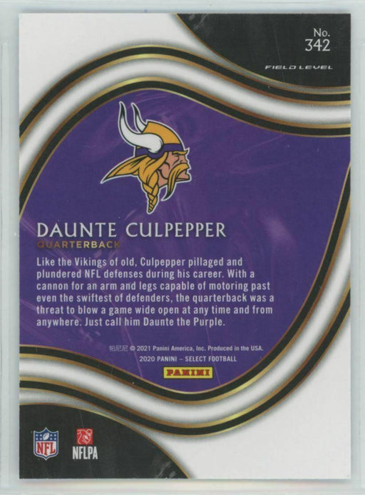 2020 Panini Select #342 Daunte Culpepper Minnesota Vikings - Collectible Craze America