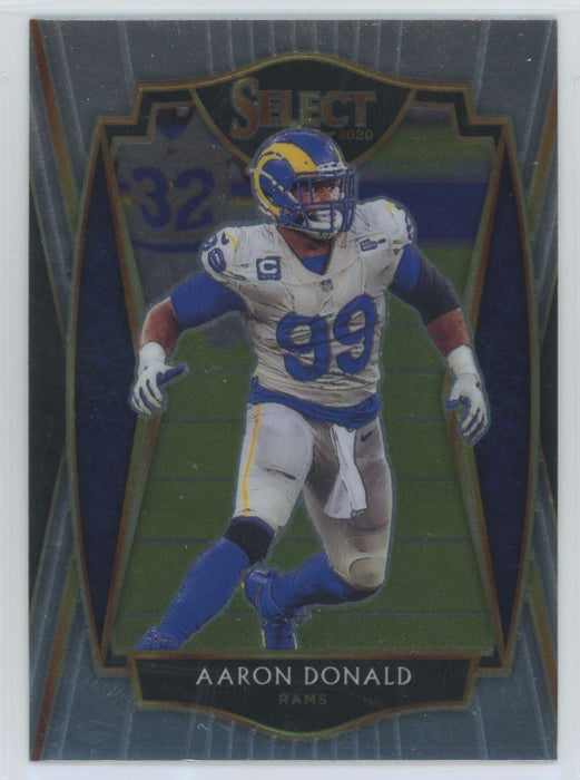 2020 Panini Select Football # 133 Aaron Donald Los Angeles Rams - Collectible Craze America