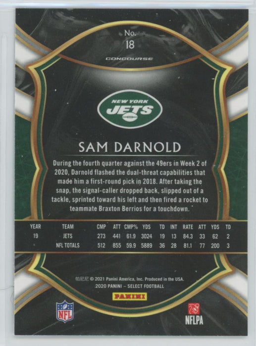 2020 Panini Select Football # 18 Sam Darnold New York Jets - Collectible Craze America