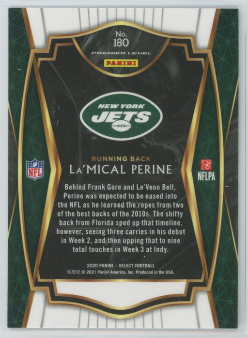 2020 Panini Select Football # 180 La'Mical Perine RC New York Jets - Collectible Craze America