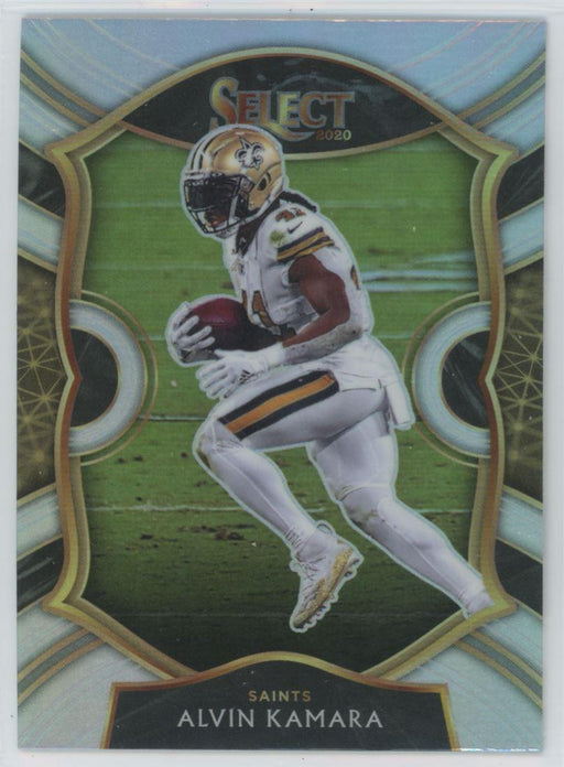 2020 Panini Select Football # 35 Alvin Kamara Silver Prizm New Orleans Saints - Collectible Craze America