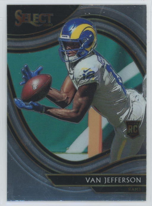 2020 Panini Select Football # 371 Van Jefferson RC Los Angeles Rams - Collectible Craze America