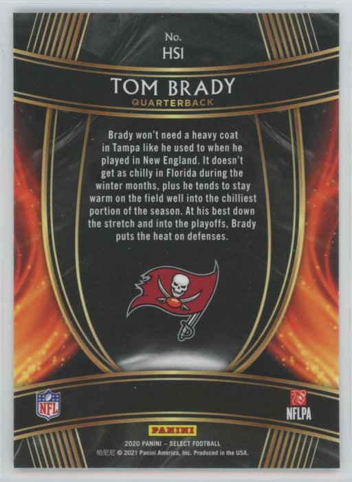 2020 Panini Select Football # HS1 Tom Brady Insert Tampa Bay Buccaneers - Collectible Craze America