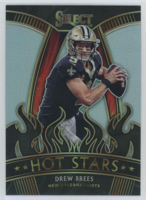 2020 Panini Select Football # HS21 Drew Brees Silver Prizm New Orleans Saints - Collectible Craze America
