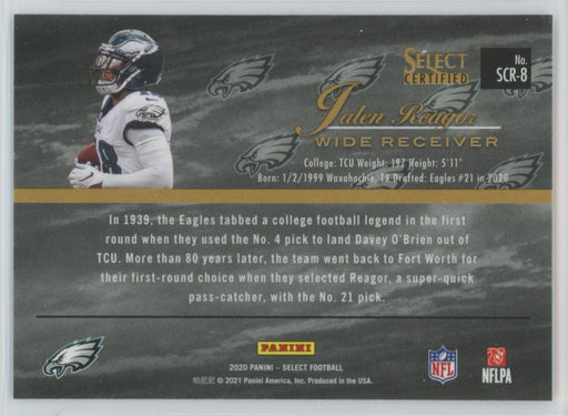 2020 Panini Select Football # SCR-8 Jalen Reagor RC Philadelphia Eagles - Collectible Craze America