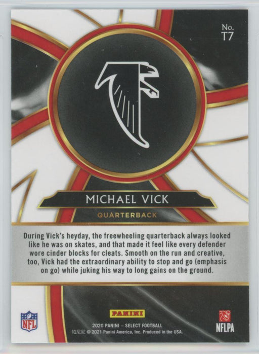 2020 Panini Select Football # T7 Michael Vick Insert Atlanta Falcons - Collectible Craze America