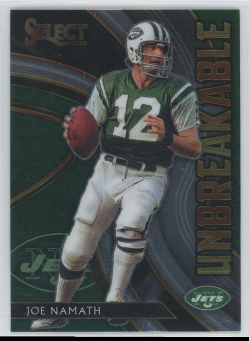 2020 Panini Select Football # U2 Joe Namath Insert New York Jets - Collectible Craze America