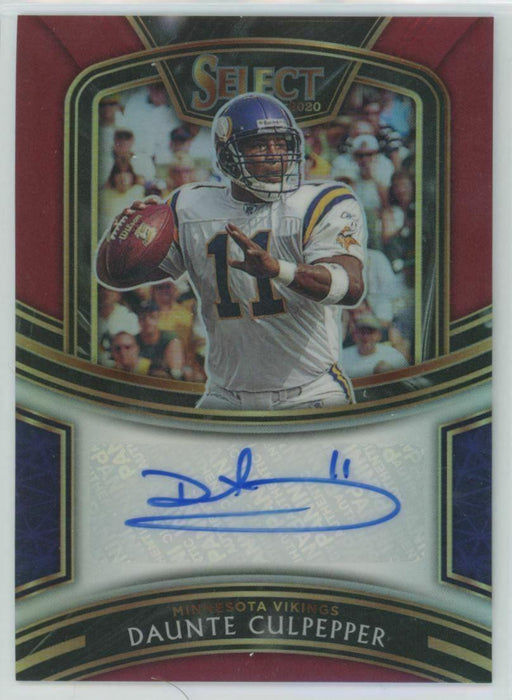 2020 Panini Select Signatures #SI-DCU Daunte Culpepper Minnesota Vikings Auto - Collectible Craze America