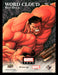 Red Hulk 2020 Upper Deck Marvel Ages Word Cloud Back of Card