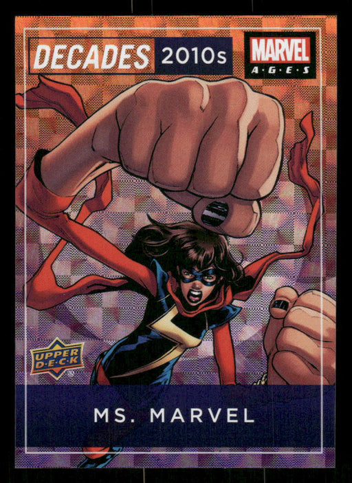 Ms. Marvel 2020 Upper Deck Marvel Ages Decades 2010s Front of Card