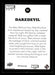 Daredevil 2020 Upper Deck Marvel Ages Premium Foil High Series Back of Card