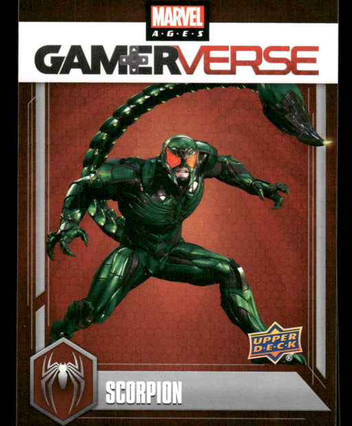 Scorpion 2020 Upper Deck Marvel Ages Gamerverse Front of Card