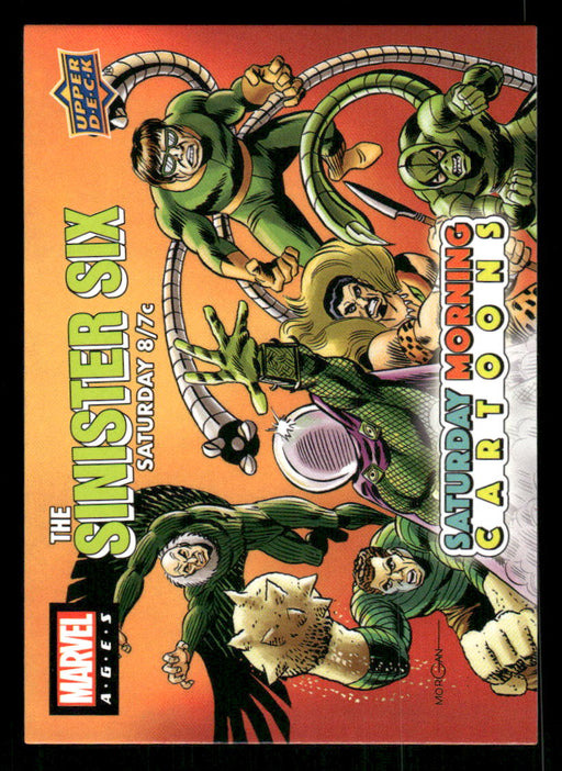 Sinister Six 2020 Upper Deck Marvel Ages Saturday Morning Cartoons Front of Card