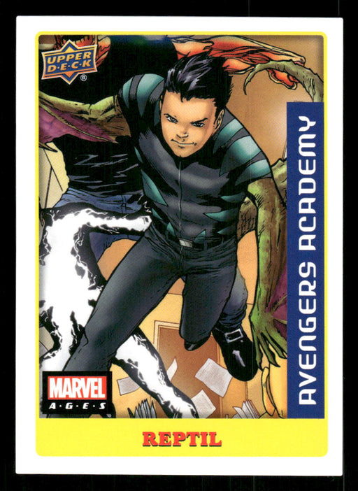 Reptil 2020 Upper Deck Marvel Ages Premium Stickers Front of Card