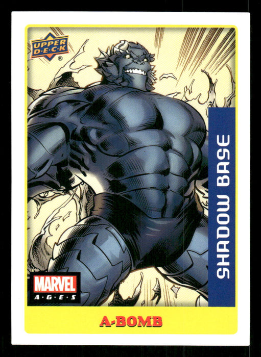 A-Bomb 2020 Upper Deck Marvel Ages Premium Stickers Front of Card