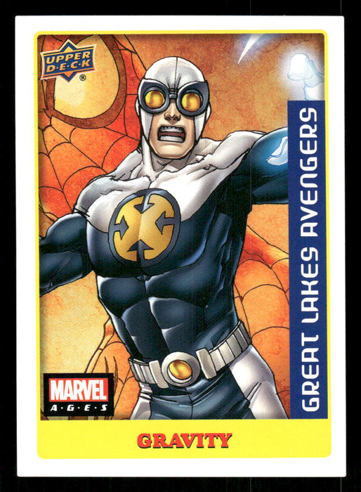 Gravity 2020 Upper Deck Marvel Ages Premium Stickers Front of Card