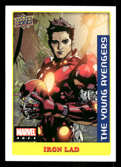 Iron Lad 2020 Upper Deck Marvel Ages Premium Stickers Front of Card