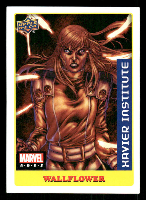 Wallflower 2020 Upper Deck Marvel Ages Premium Stickers Front of Card