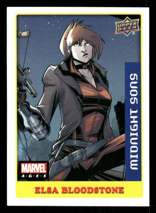 Elsa Bloodstone 2020 Upper Deck Marvel Ages Premium Stickers Front of Card