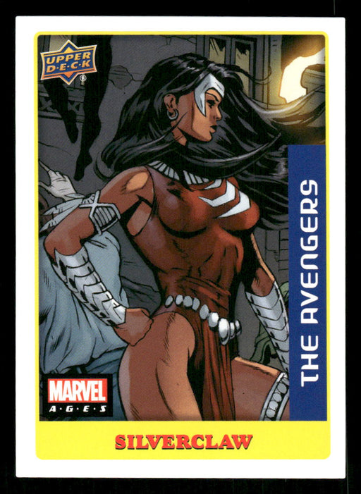 Silverclaw 2020 Upper Deck Marvel Ages Premium Stickers Front of Card