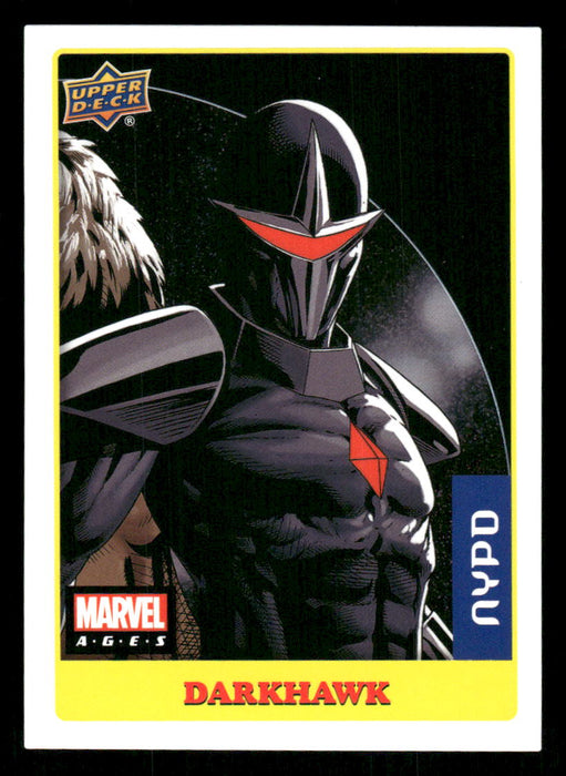 Darkhawk 2020 Upper Deck Marvel Ages Premium Stickers Front of Card