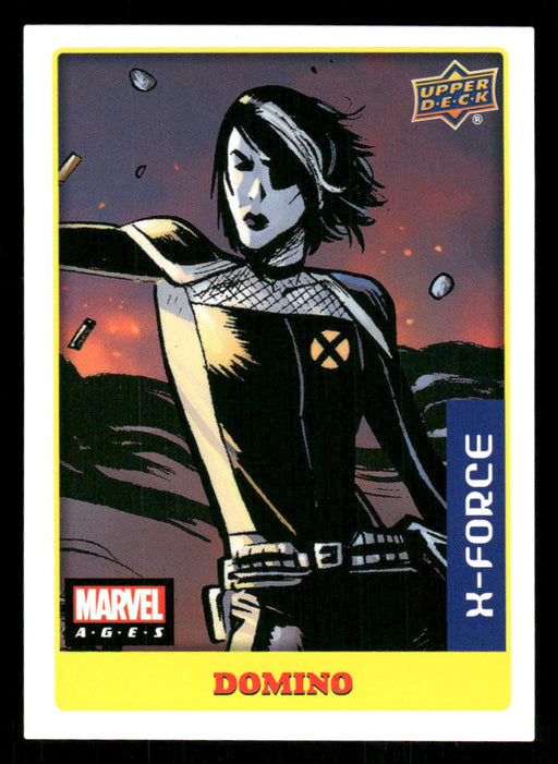 Domino 2020 Upper Deck Marvel Ages Premium Stickers Front of Card