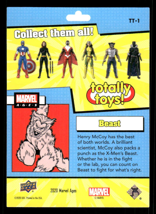 Beast 2020 Upper Deck Marvel Ages Totally Toys Back of Card